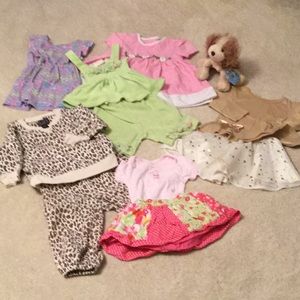 11pc baby girl size 12 Months, lot